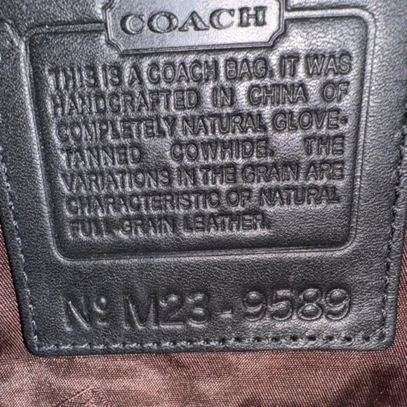 Rare VTG 2002 Coach Black Tanned Glove Leather Legacy West Crossbody - Picture 3 of 7